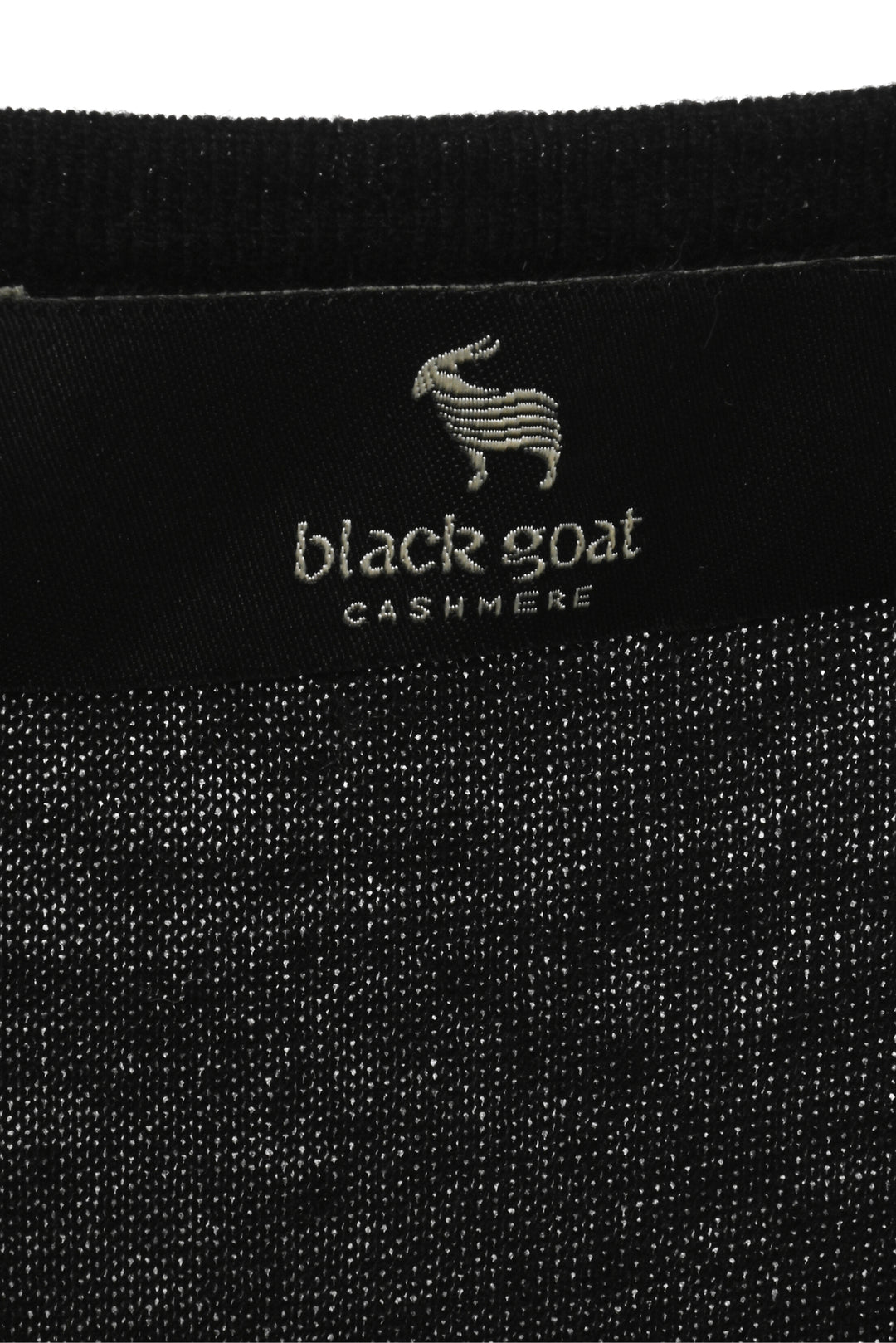 Black Goat Size L Cashmere & Silk Sweater Vest
