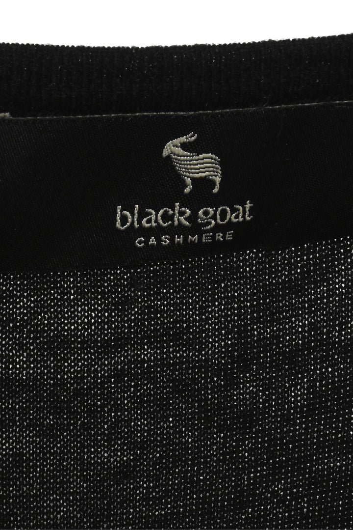 Black Goat Size L Cashmere & Silk Sweater Vest