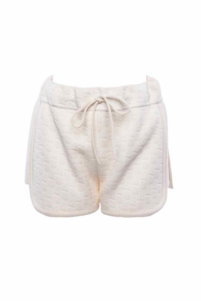 Christian Dior Size 6 Cashmere Blend Oblique Jacquard Knit Shorts