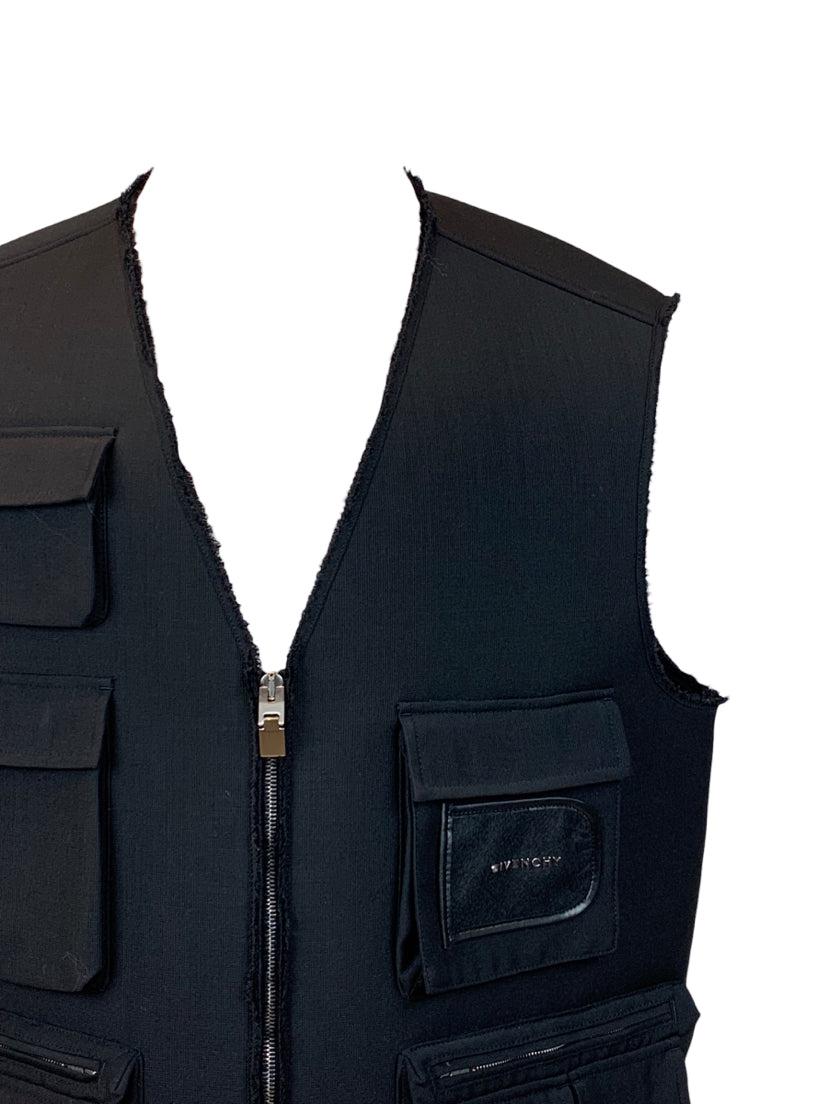 Givenchy Size XL Men's Wool & Mohair Technical Vest