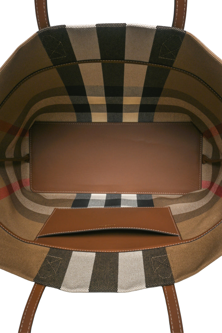 Burberry Medium Giant Check Canvas London Tote