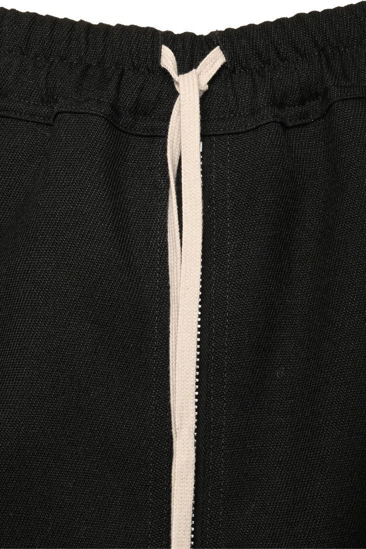 Rick Owens Size 4 Drawstring Zip Front Midi Skirt