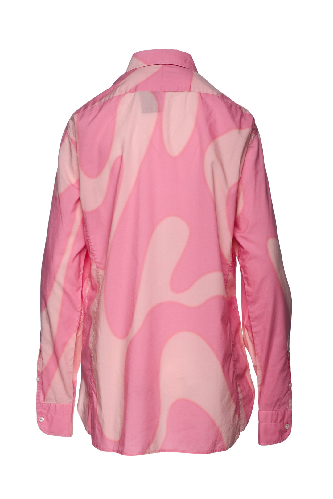 Tom Ford Size 32 Men's Wave Print Shirt Long Sleeve