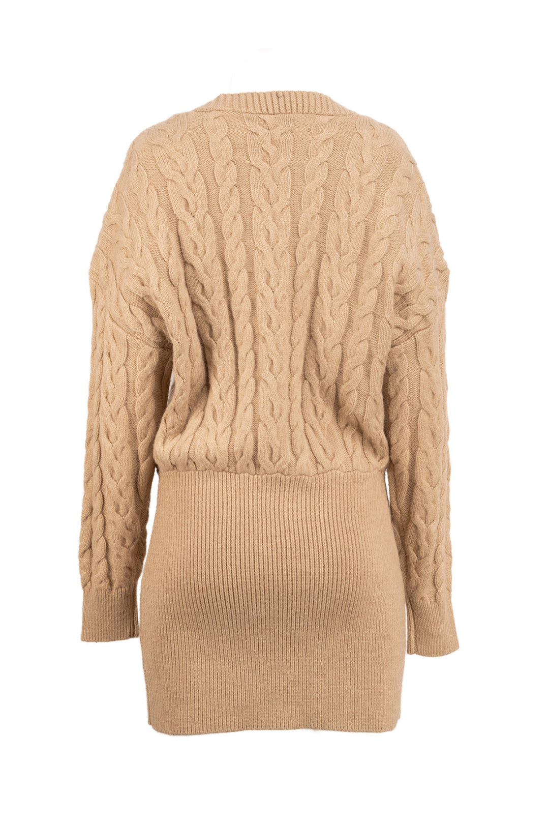 Retrofete Size M Tala Cable Knit Mini Sweater Dress