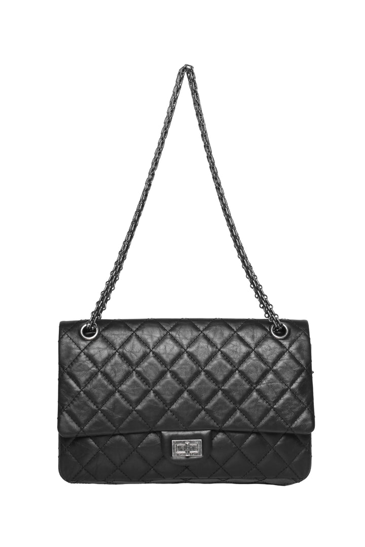 Chanel 2014-2015 Aged Calfskin Quilted 2.55 Reissue Flap Shoulder Bag