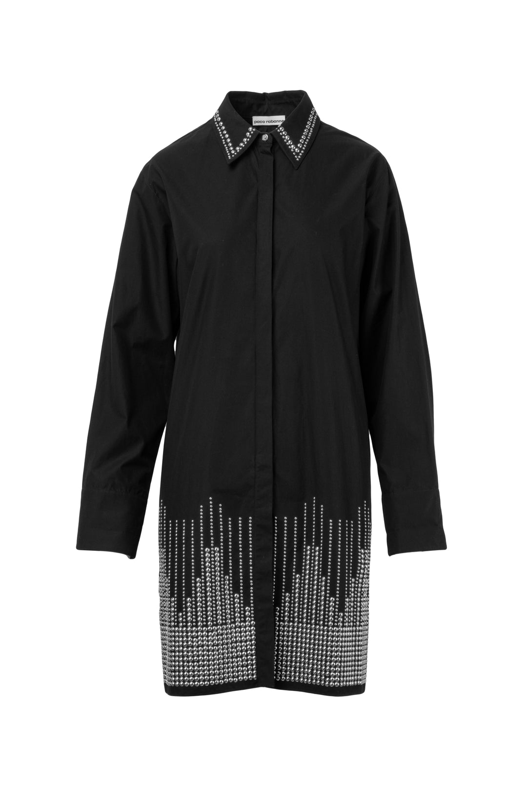 Paco Rabanne Size 42 Studded Shirt Dress