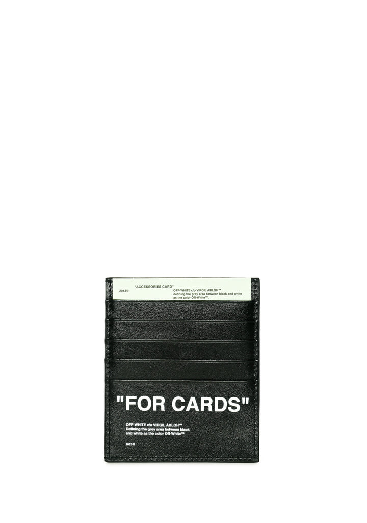 Off White Quote Card Holder