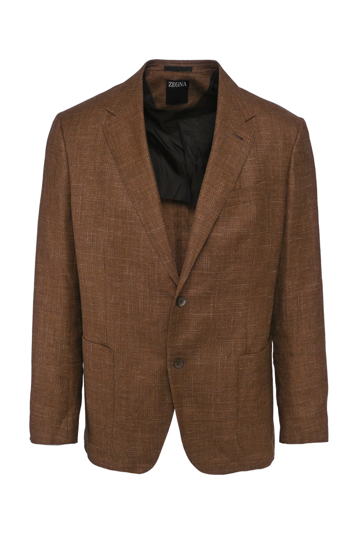 Zegna Size 44 Men's Wool, Silk & Linen Blazer