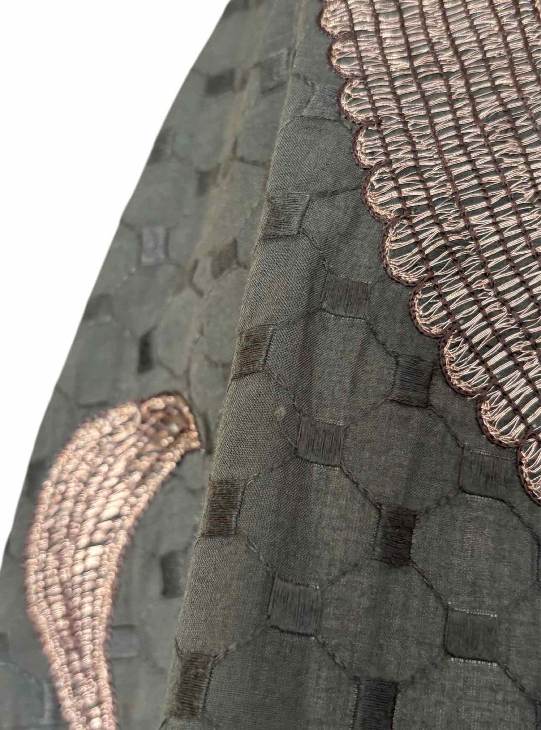 Dries Van Noten Size 38 Metallic Embroidered Skirt