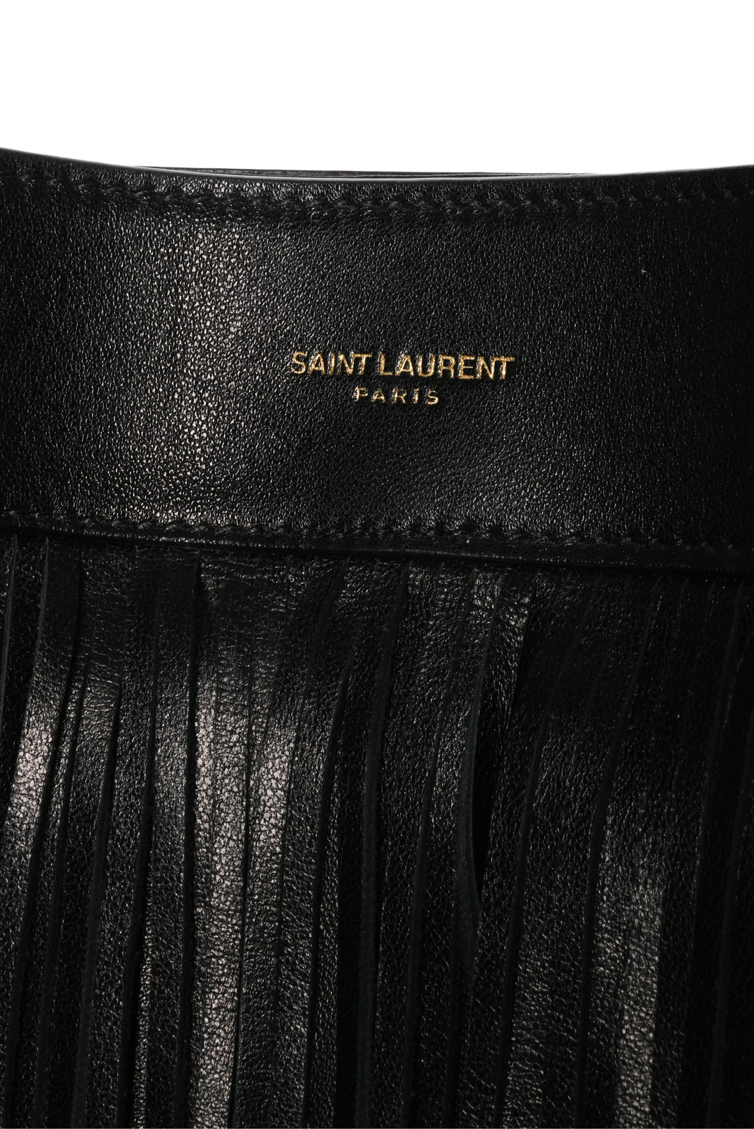 Saint Laurent 2020 Suede & Leather Large Grace Fringe Shoulder Bag
