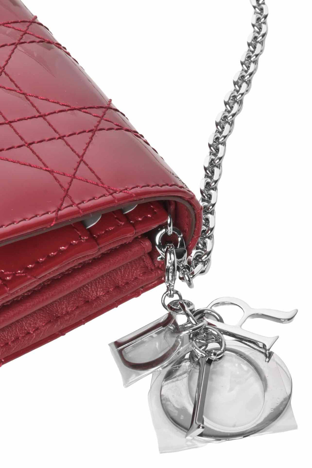 Dior 2016 Lady Dior Rendezvous Cannage Wallet on Chain