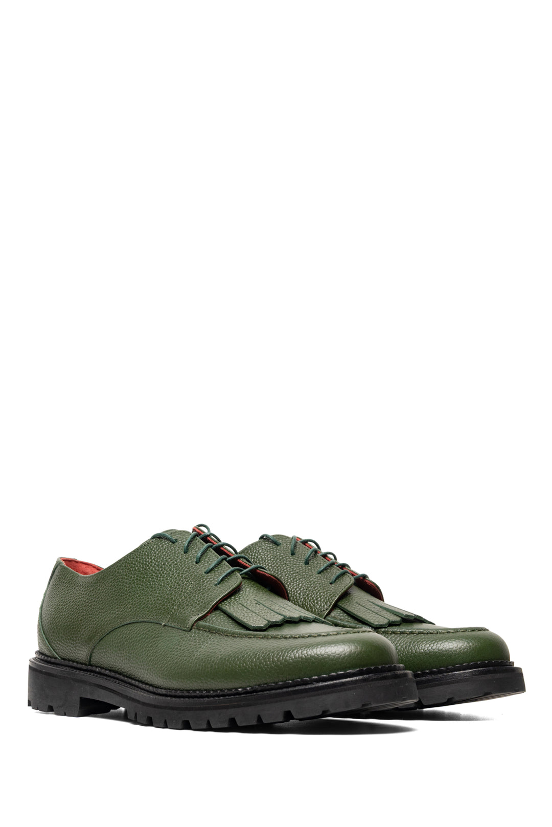 Mens Shoe Size 10 Aime Leon Dore Men's Pebbled Leather Lug Sole Derby Shoes