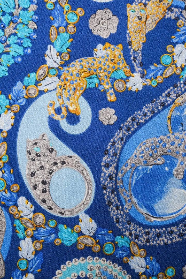 Cartier Jewel Paisley Print Silk Scarf