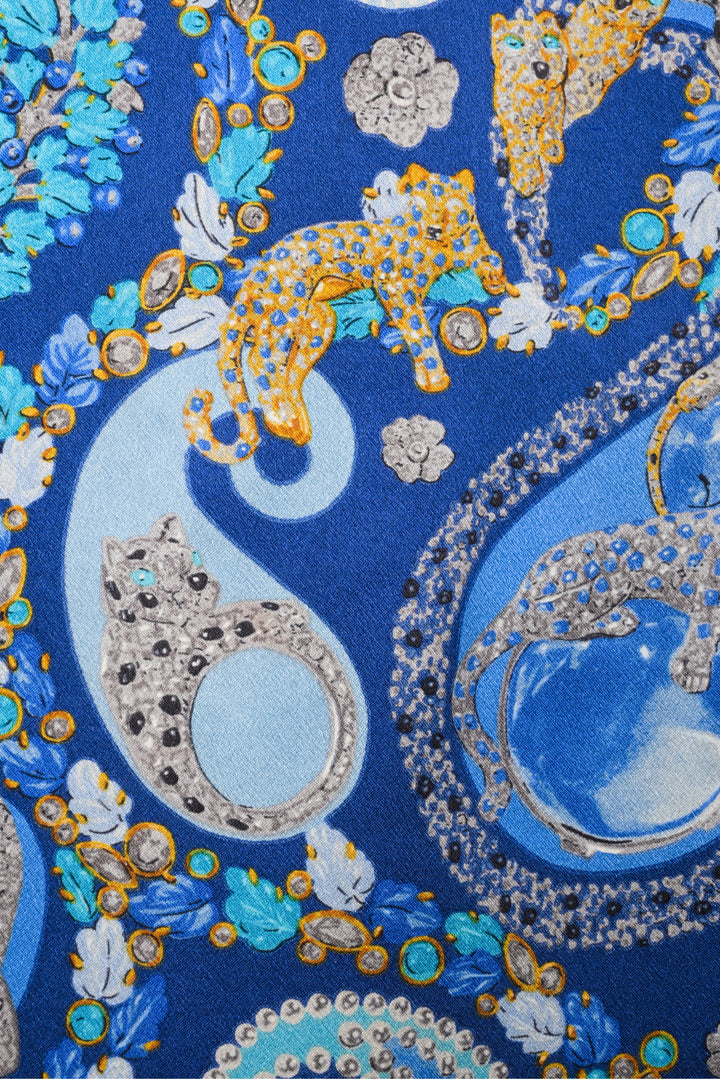 Cartier Jewel Paisley Print Silk Scarf
