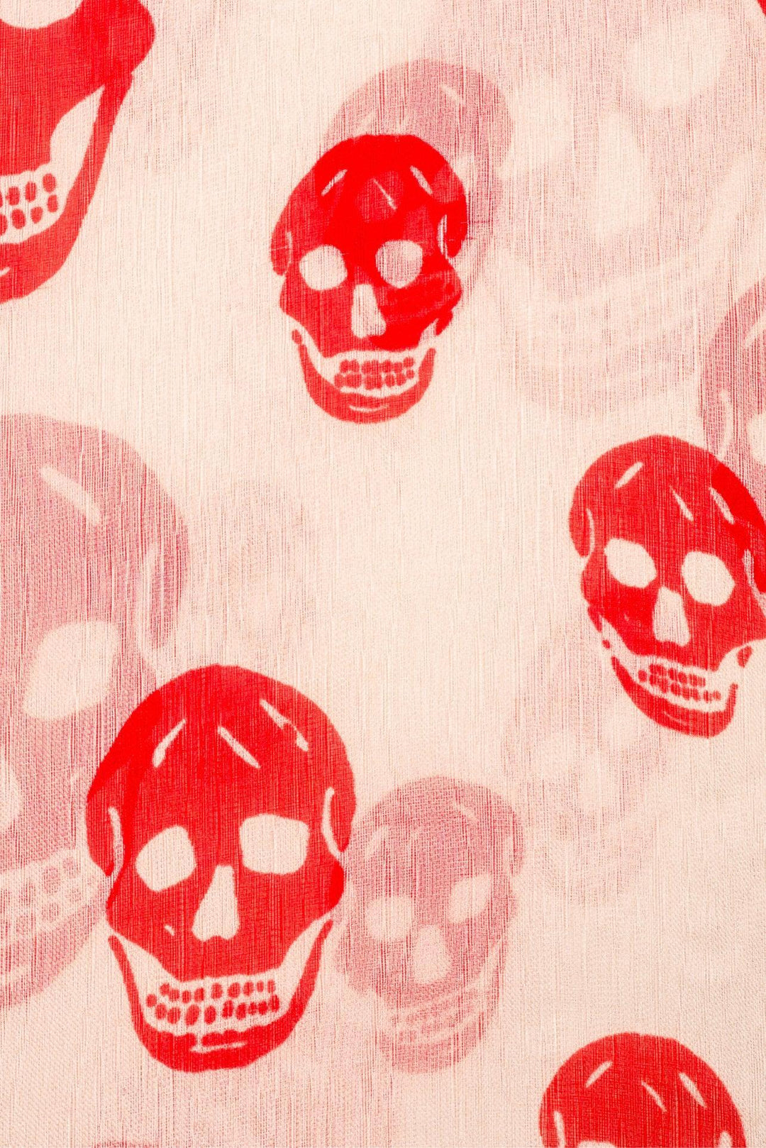 Alexander Mcqueen Classic Silk Skull Scarf