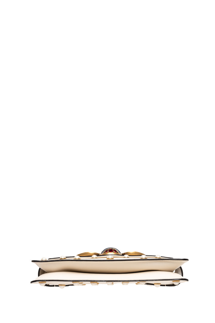 Gucci Faux Pearl Studded Mini Broadway Bee Shoulder Bag
