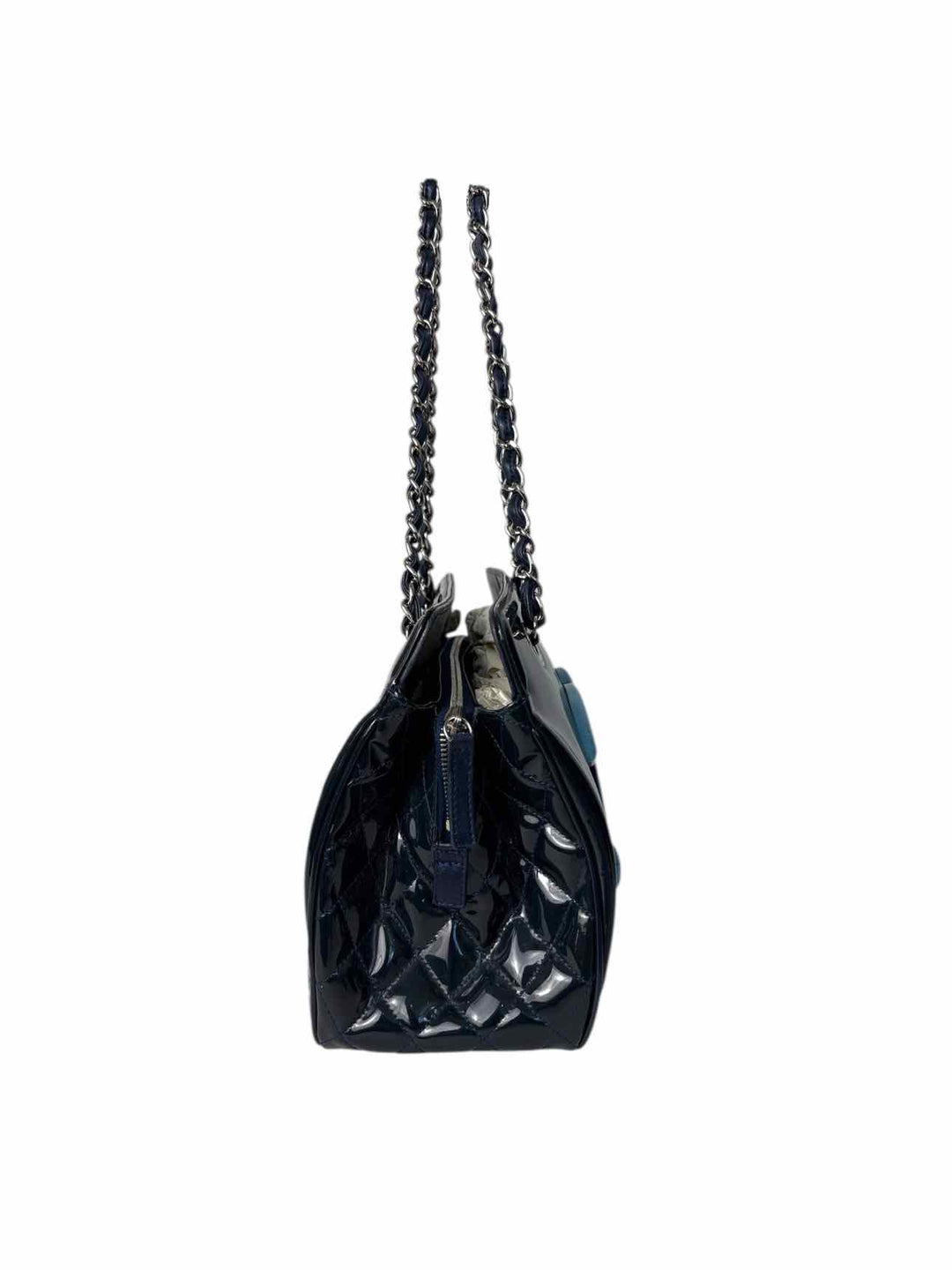 Chanel Patent Leather Logo Lipstick Purse