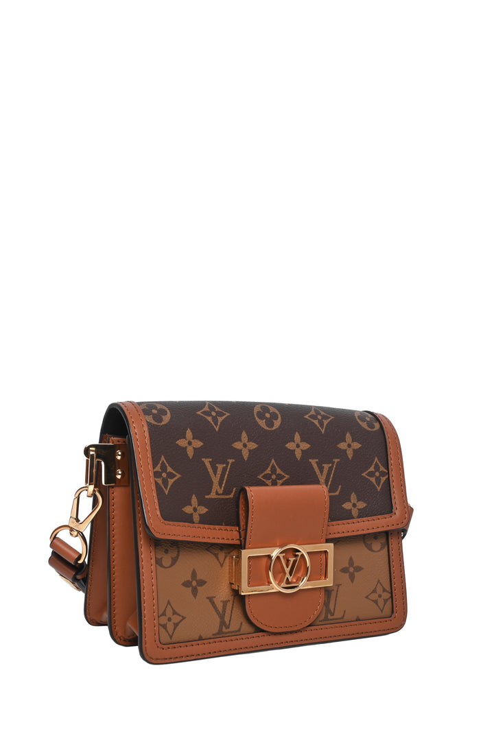 Louis Vuitton 2019 Reverse Monogram Mini Dauphine Shoulder Bag