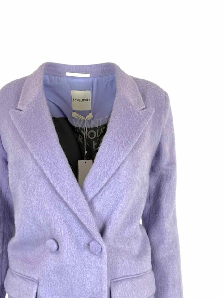 Each Other Size S Double Breasted Wool-Blend Coat