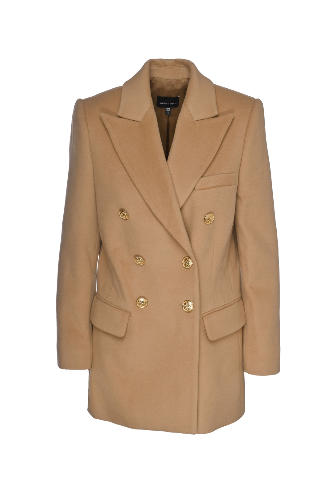 Judith & Charles Size 8 Double Breasted Wool Coat
