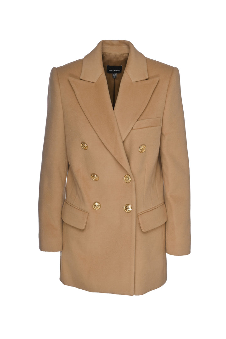 Judith & Charles Size 8 Double Breasted Wool Coat