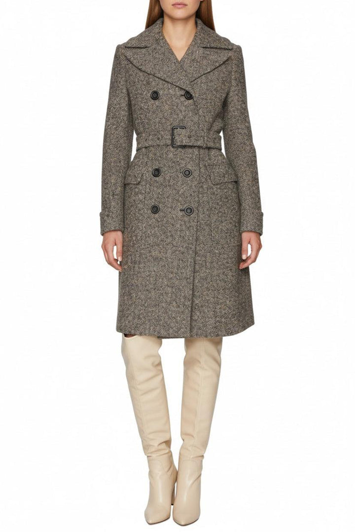 Burberry Prorsum Size 42 Double Breasted Wool-Blend Coat