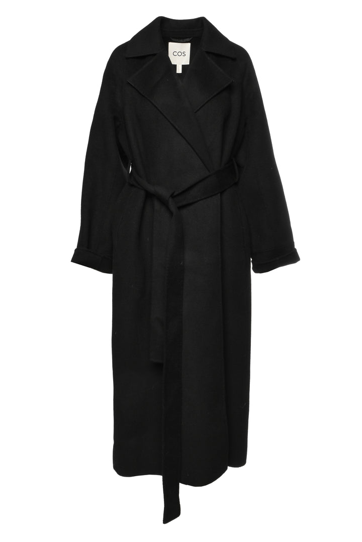 Cos Size S Wool-Blend Wrap Coat