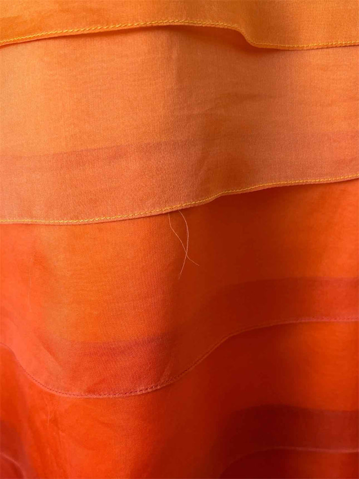 Kay Unger Size 6 Pleated Silk Dress