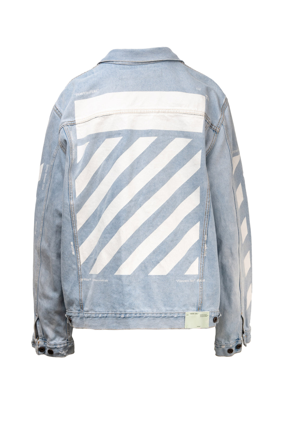OFF-WHITE Size XXL Men's 2018 Temperature Denim Jacket