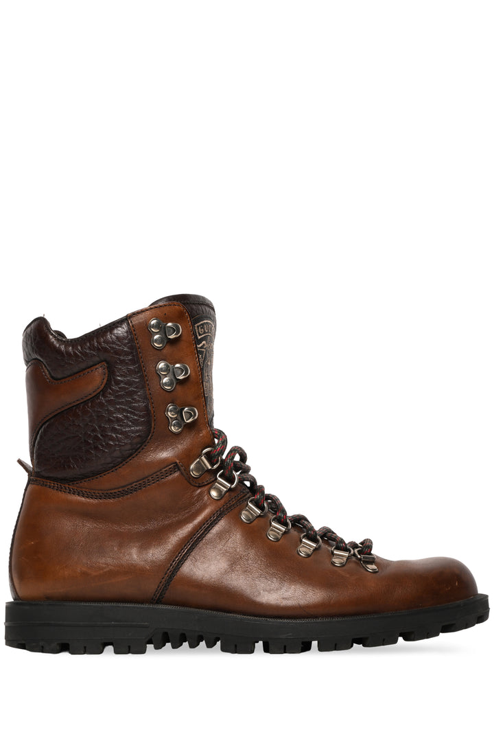 Gucci Size 8.5 Men's Leather Hiking Boots