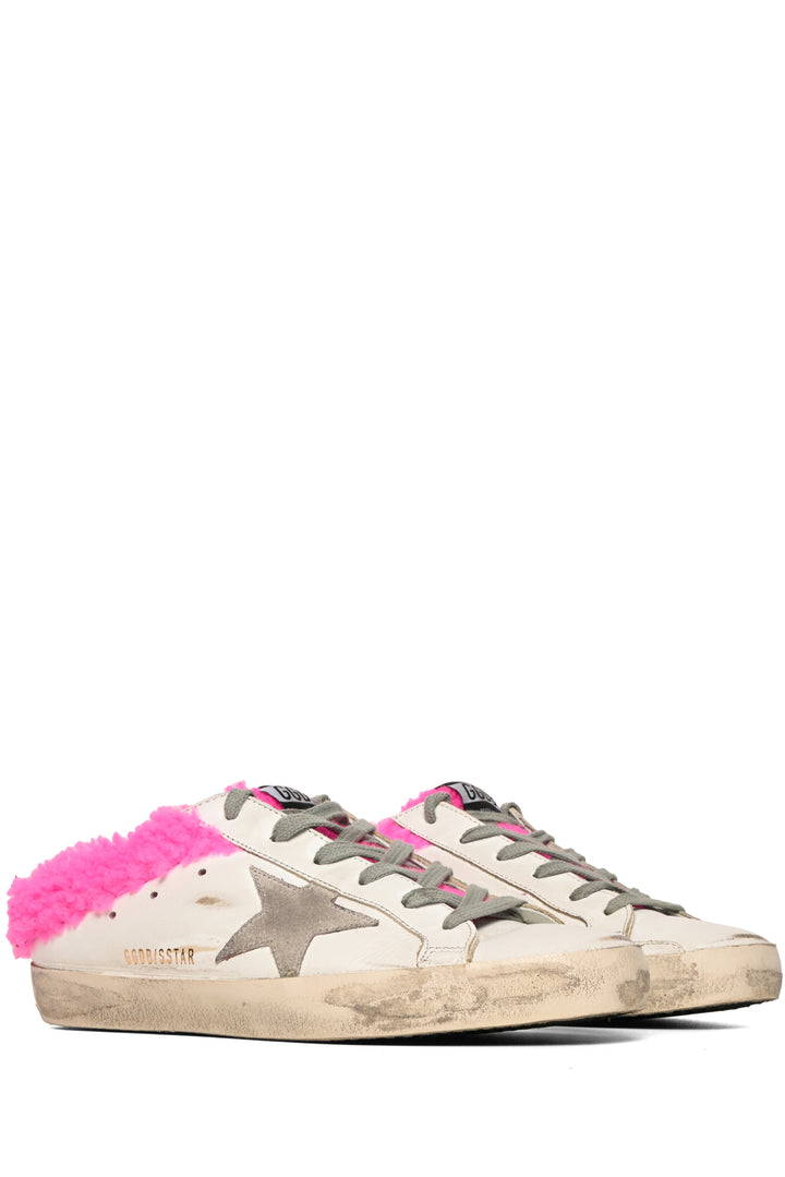Golden Goose Size 39 Shearling-Lined Superstar Sabot Slip On Sneakers