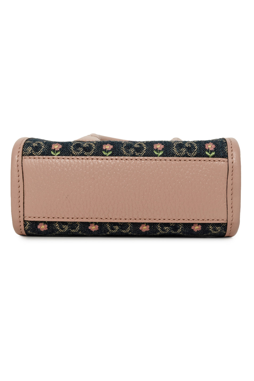 Gucci Denim Dollar Leather GG Monogram Mini Retro Crossbody