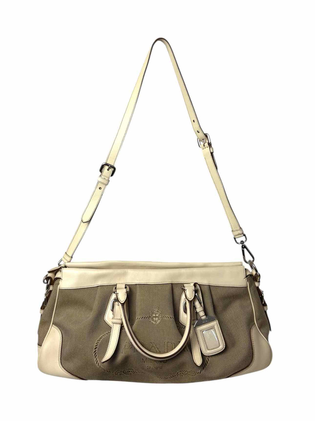 Prada Jacquard Canapa Logo  Purse