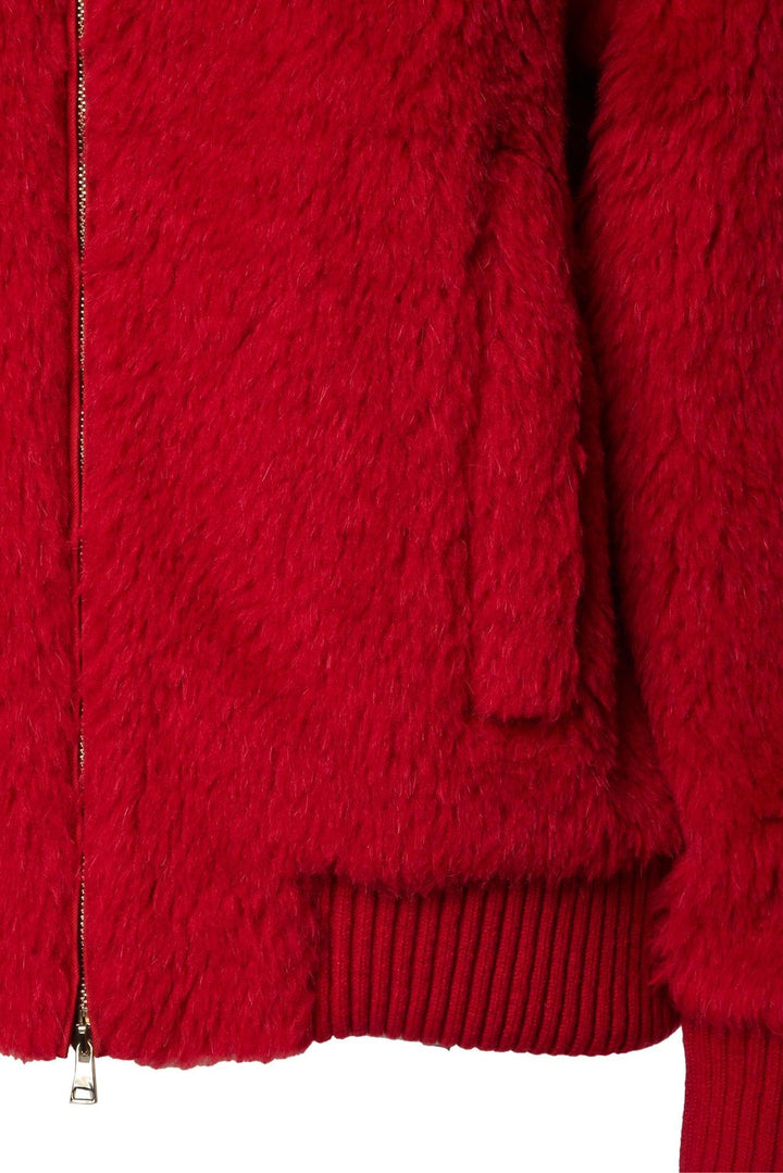 Max Mara Size 8 Felice Teddy Bomber Jacket