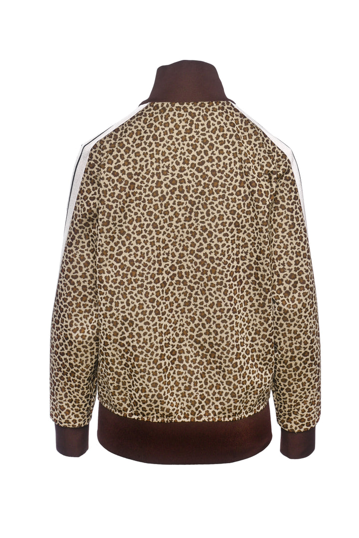 Palm Angels Size M Men's Leopard Jacquard Track  Jacket
