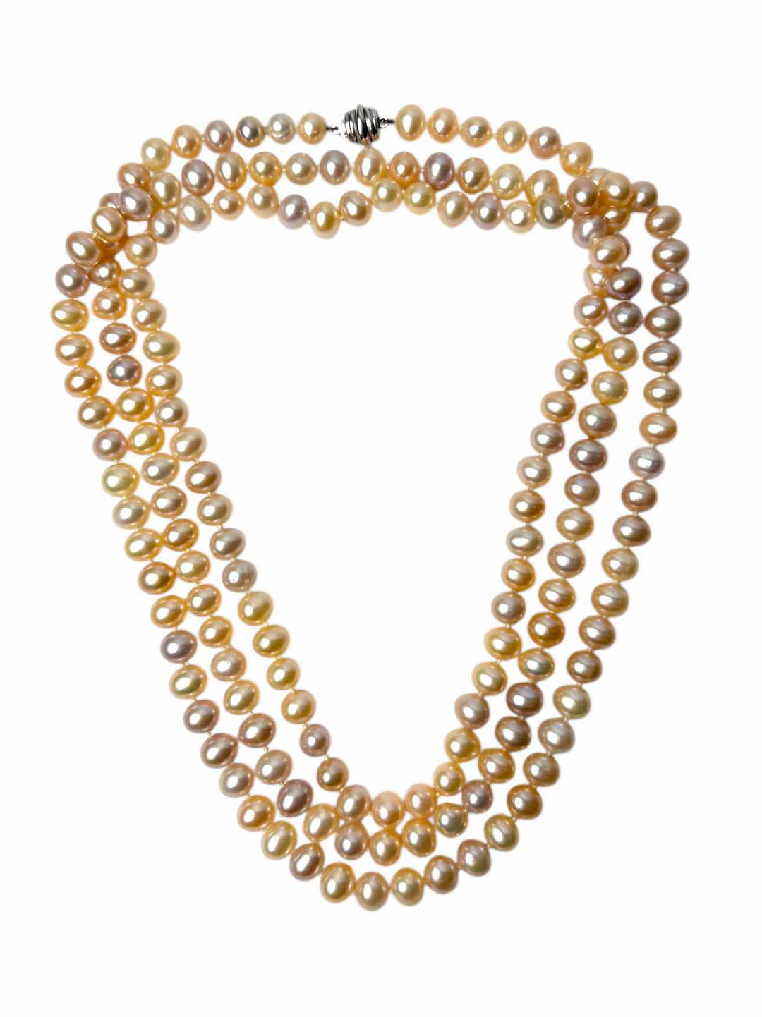Birks Pink Knotted Freshwater Pearls Necklace
