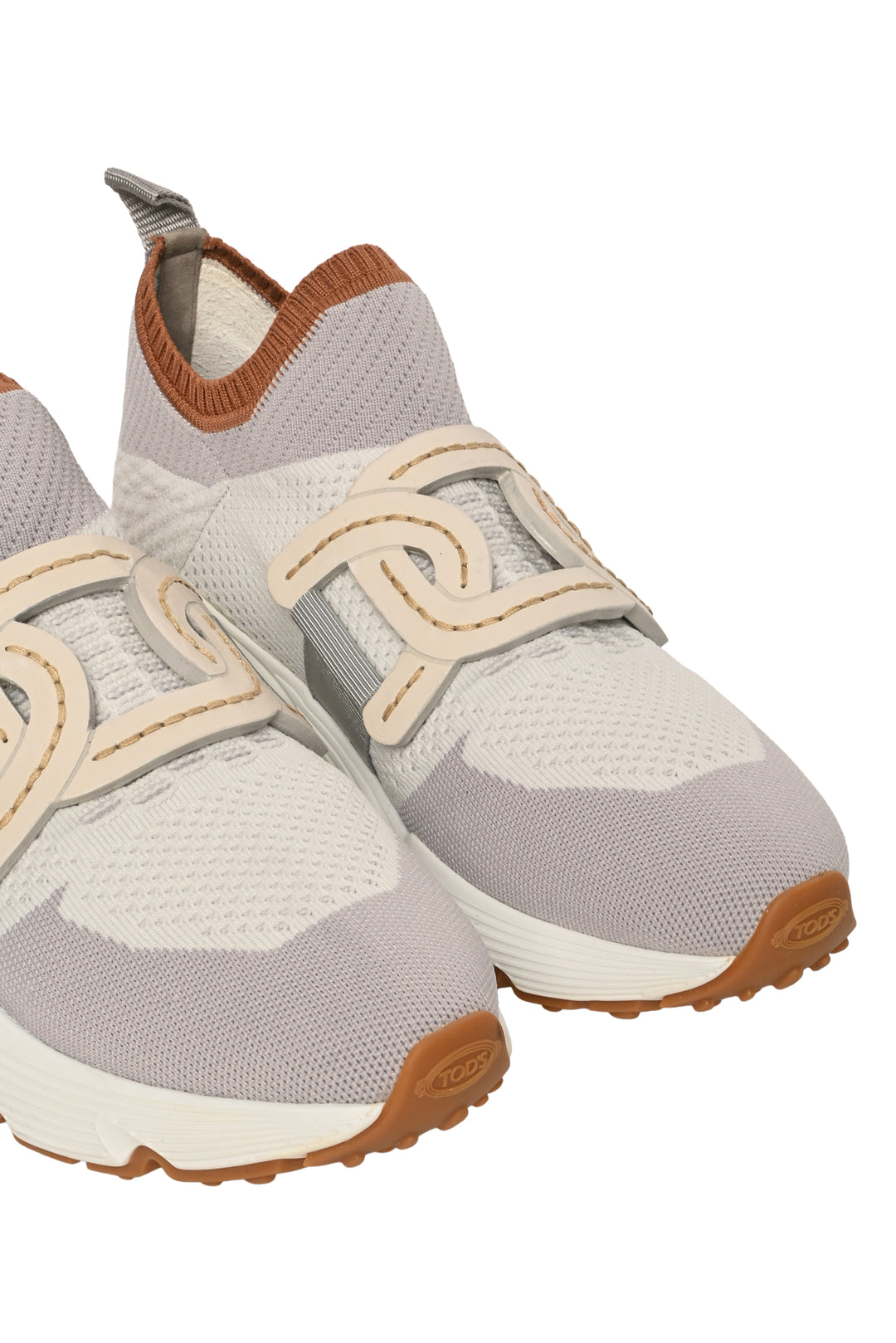 Tod's Size 36.5 Kate Chain Knit Slip-on Sneaker