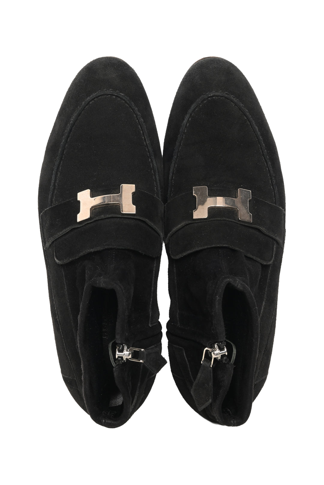 Hermes Size 36.5 Saint-Honore Suede Ankle Boots