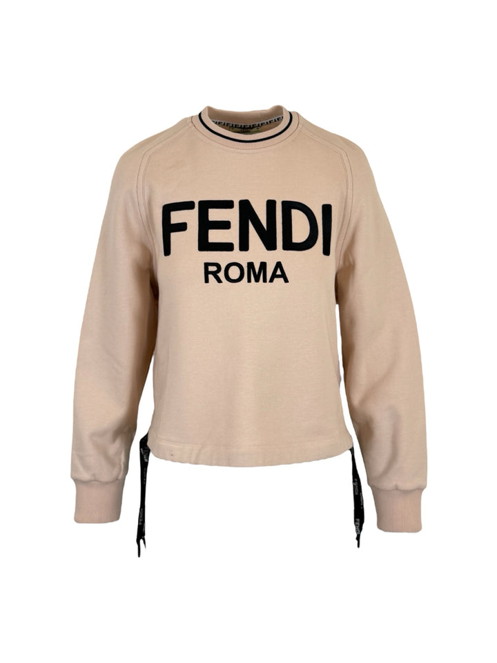Fendi Size XS Patchwork Embroidered Sweatshirt