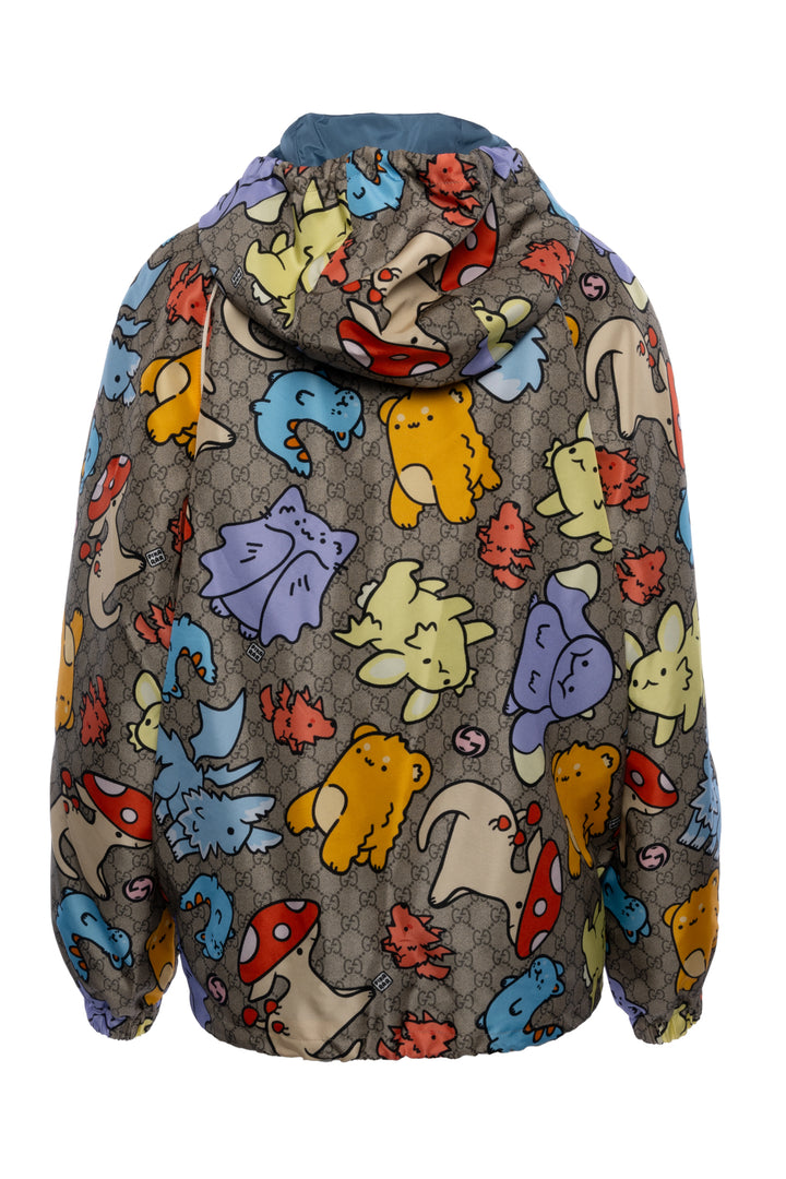 Gucci x Pikarar Size 44 Men's Limited Edition GG Print Jacket