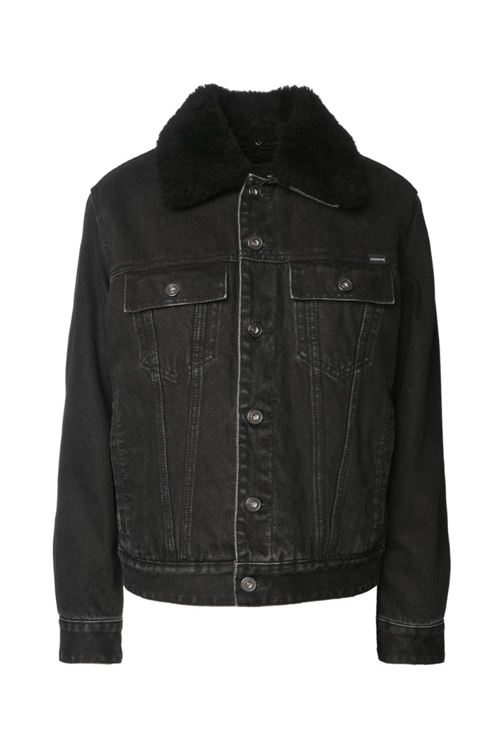 Coach Size XS Men's Sherpa Lined Denim Jacket