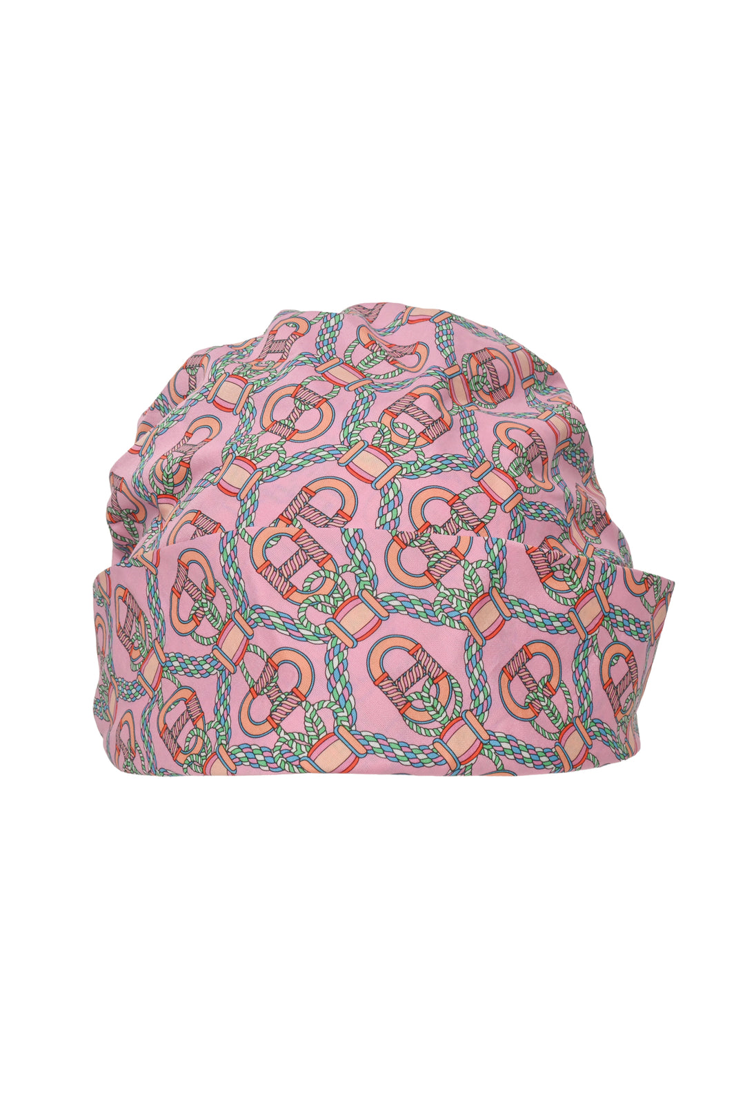 Hermes Size M Canoe H Print Cotton Head Wrap