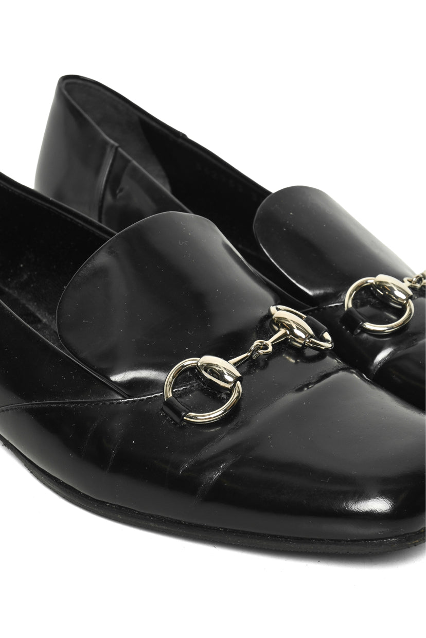 Gucci Size 38 Jordaan Horsebit Loafers