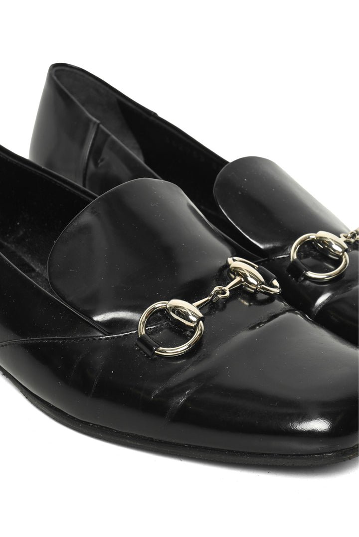 Gucci Size 38 Jordaan Horsebit Loafers