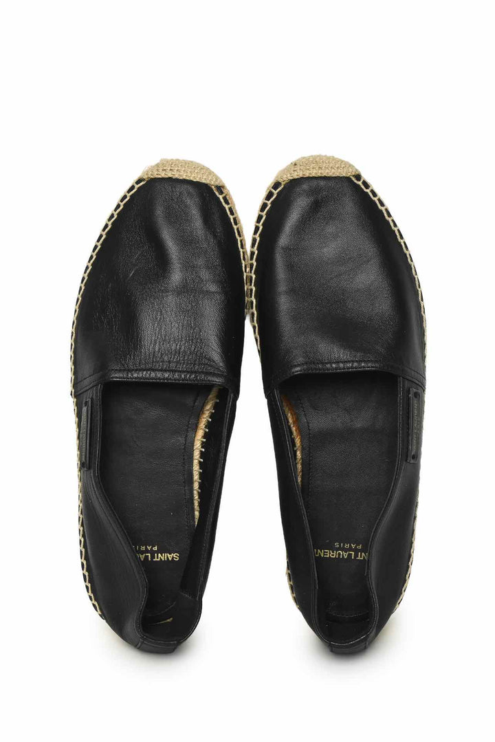 Saint Laurent Size 40.5 Leather Espadrilles