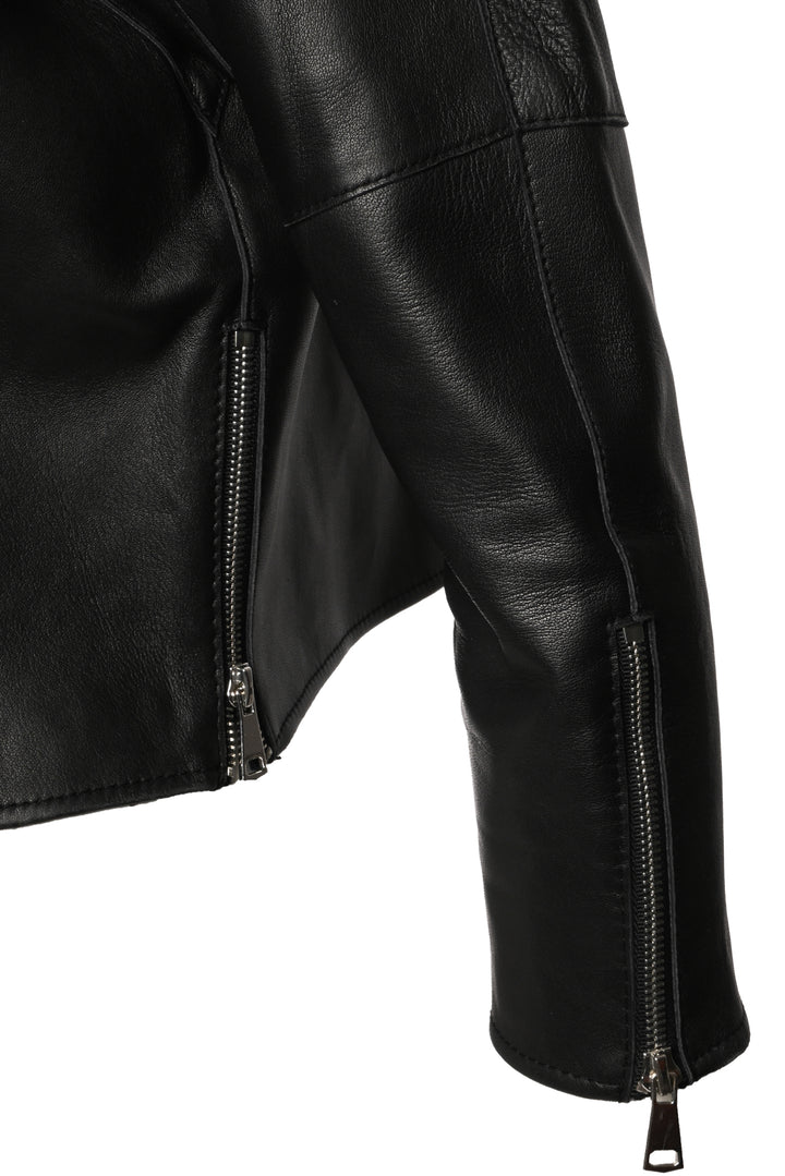 maje Size 40 Lamb Leather Jacket