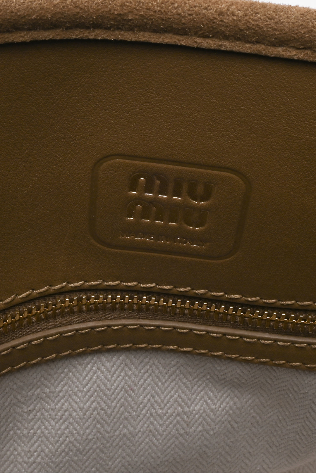 Miu Miu Aventure Suede Shoulder Bag