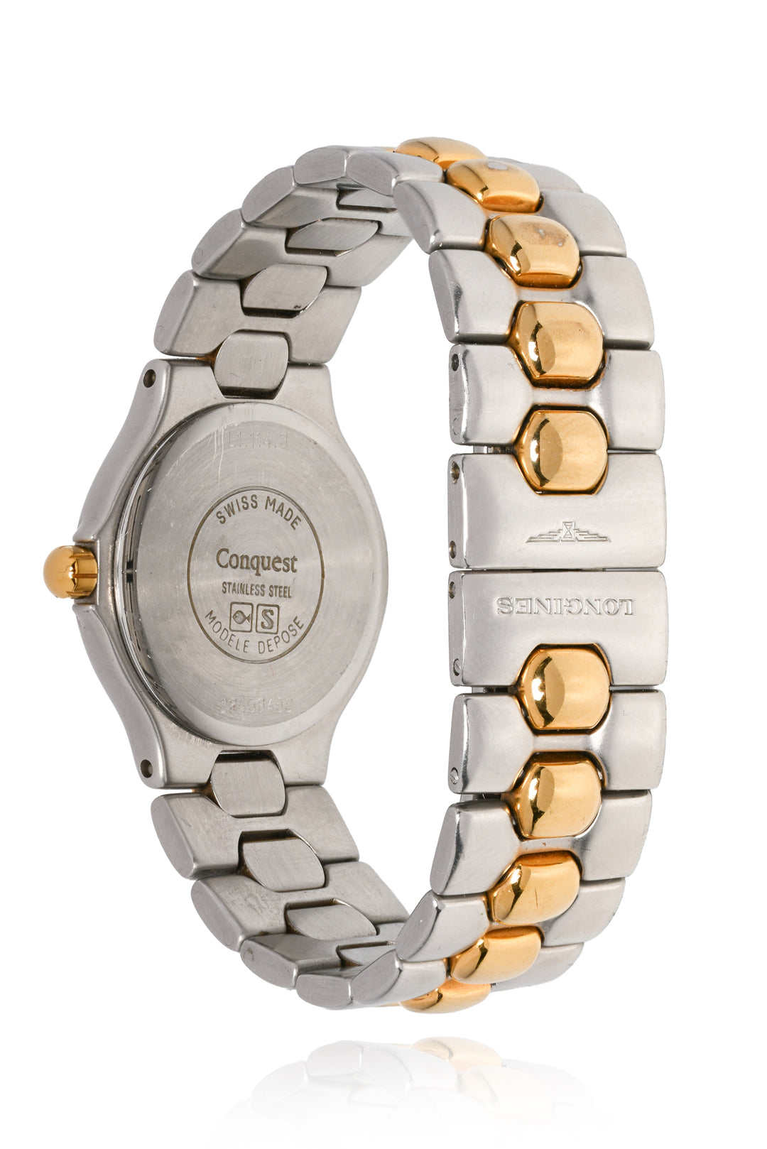 Longines Stainless Steel & Gold-Plated Conquest 25mm Quartz Watch