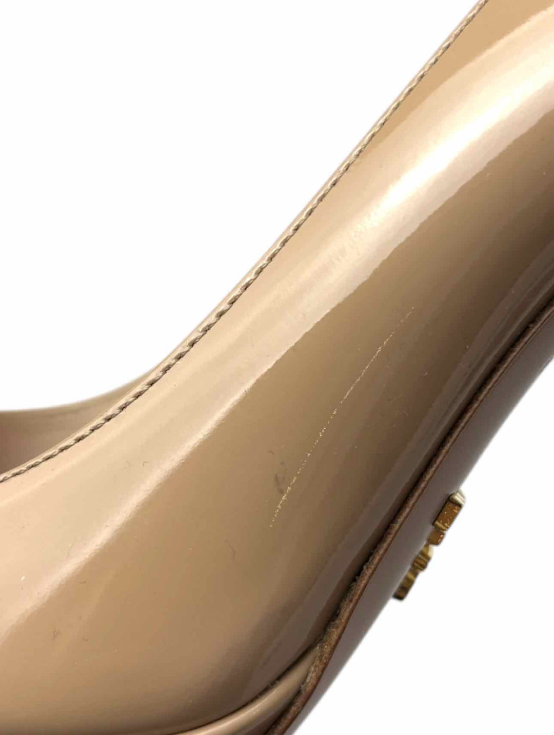 Prada Size 38 Patent Leather Platform Pumps