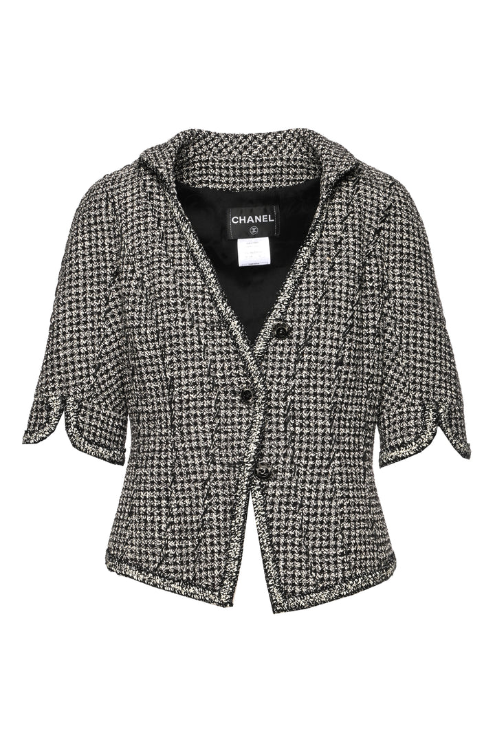Chanel Size 42 2011 Tweed Short Sleeve Jacket